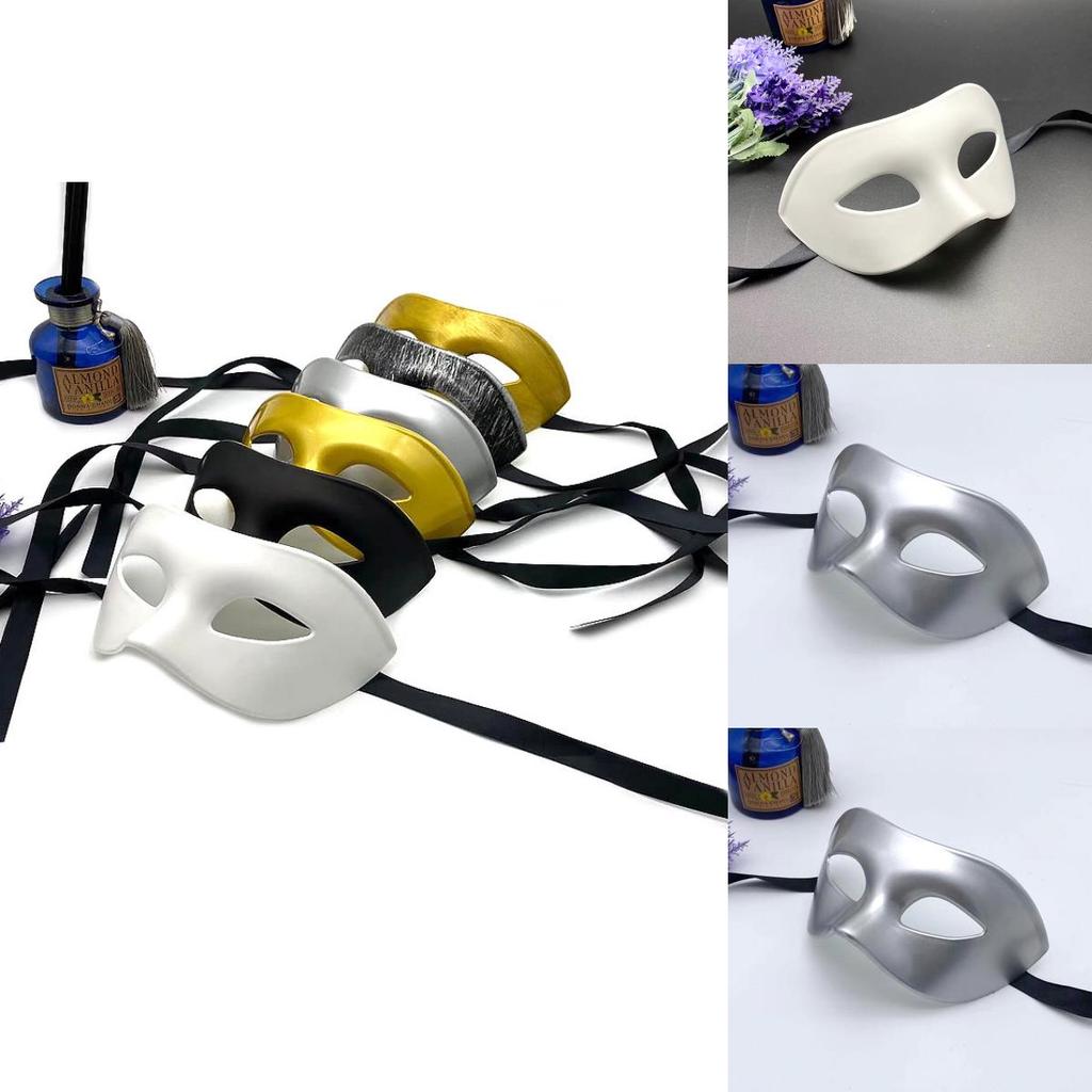 Holiday Party Mask With Thickened Eyeshield For Adults Plastic Vintage Face Covering