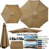 Telo superiore per ombrellone sostituibile, ideale per giardino, patio, esterni, patio, con protezione UV, disponibile nelle misure 2m/2.5m/2.7m/3m.