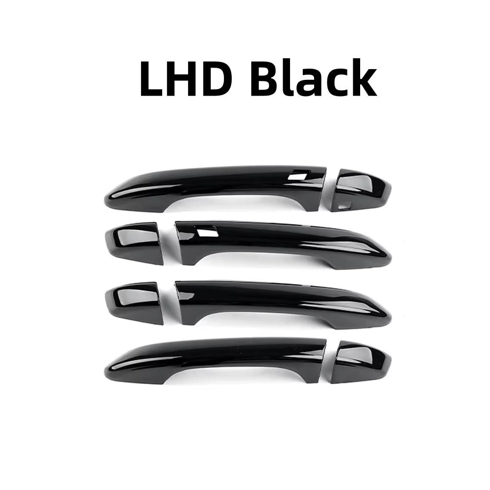 

LHD/RHD For Kia Stinger 2018- Car Tuning Carbon Fiber Outer Door Handle Cover Trim External Accessories LHD For Black
