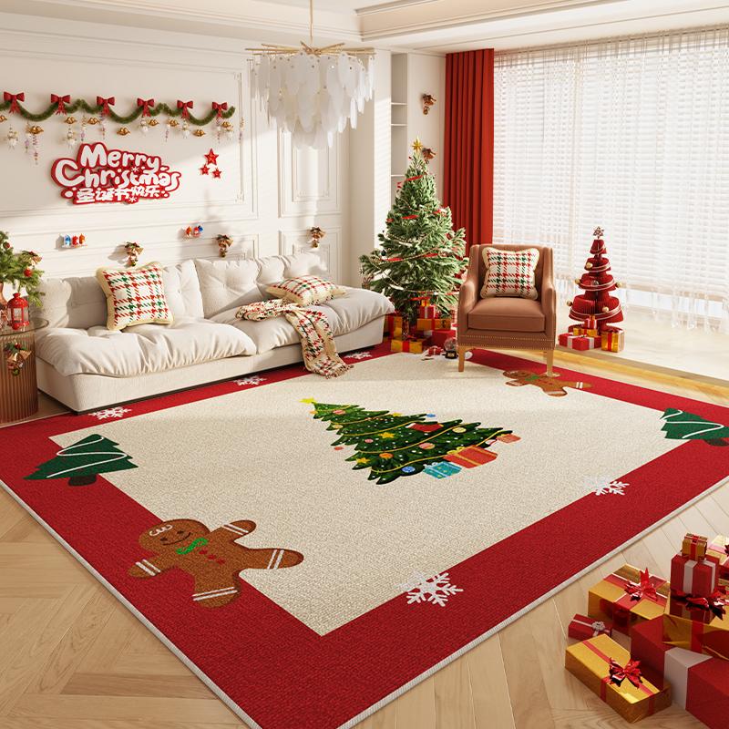 Rug Christmas Winter Seasonal Warmth Floor Mat For Living Room And Bedroom Cold Weather Home Decoration