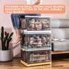 Multi-purpose Folding Storage Box Double Door Large-capacity Packing Toys Clothes Books Organizer With Cover