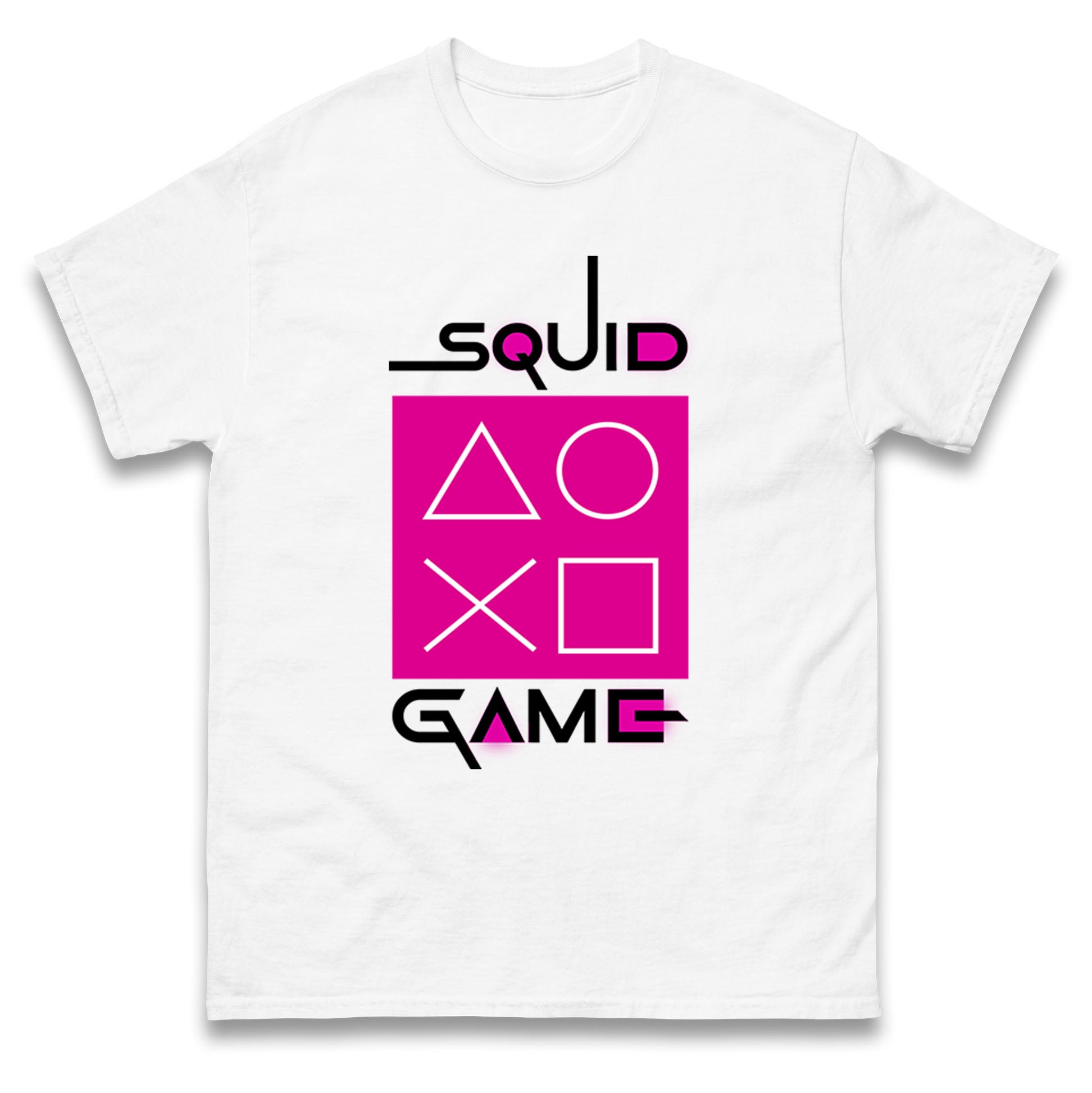 Squid Game Shapes Mens T Shirt Womens Tops Tees S
