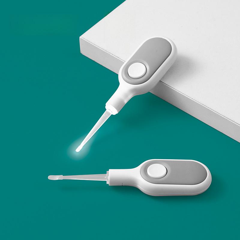 FaSoLa Baby Luminous Měkká Hlava Lžička na čištění uší (Zelená)