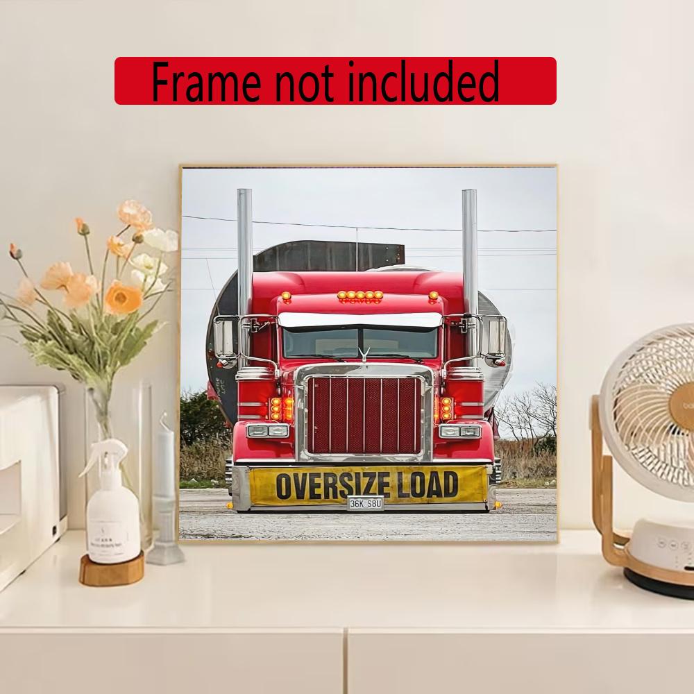 Kenworth 5D Round Diamond Painting Kit Diamond Embroidery Painting Rhinestones Mosaic Frameless Handwork Decoration Arts