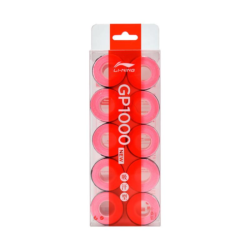 Li Ning Badminton Grip Tapes Pu Badminton Racket Thin 10 Pack ASJU005-6