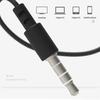 Wired Earphone Noise Reduction Plug Play Stereo Sound HD-compatible Calling Subwoofer 3.5mm Ports High-stretch Wire In-ear Wired Headphone for Home