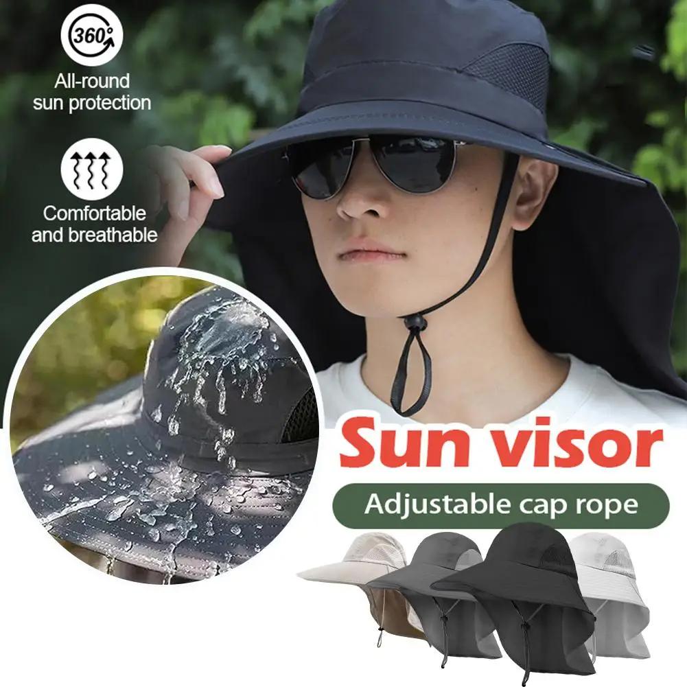 Pălărie cu Protecție UV și Bor Lat cu Protecție pentru Gât pentru Bărbați Femei Reglabilă Pălărie Safari Sport de Vară în Aer Liber Pălărie pentru Drumeții Pescuit