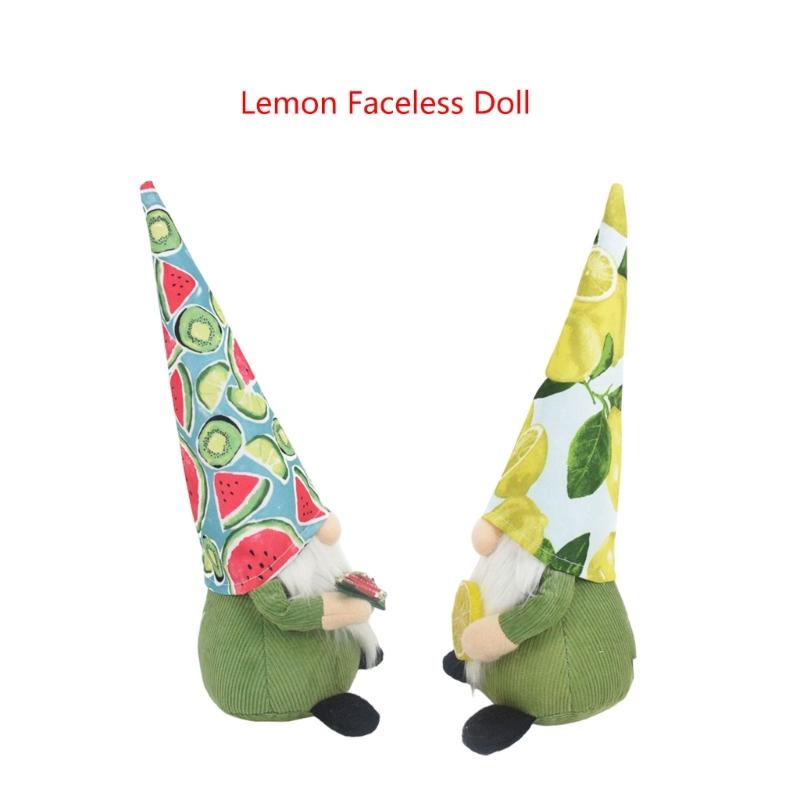 Lemon/Watermelons Gnome Doll Lovely Holiday Decorations Festival Faceless Dwarfs Sculpture Rudolphs Figurines for Kids