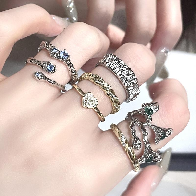 High-End Personality Open Ring Cold Wind Niche Design French Fashion Ring Women