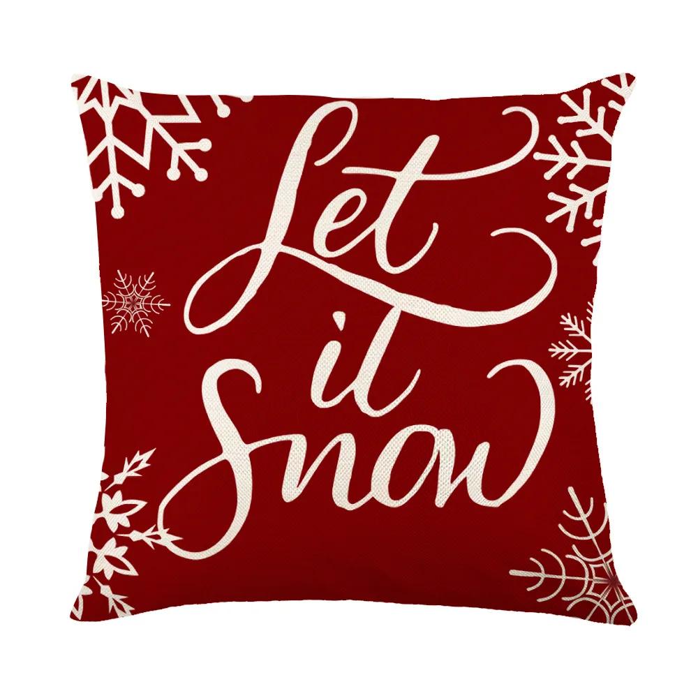 Poszewka na poduszkę świąteczna, poszewka na poduszkę z jeleniem w stylu farmhouse, zimowa dekoracja świąteczna, poszewka na poduszkę, dekoracja wnętrza