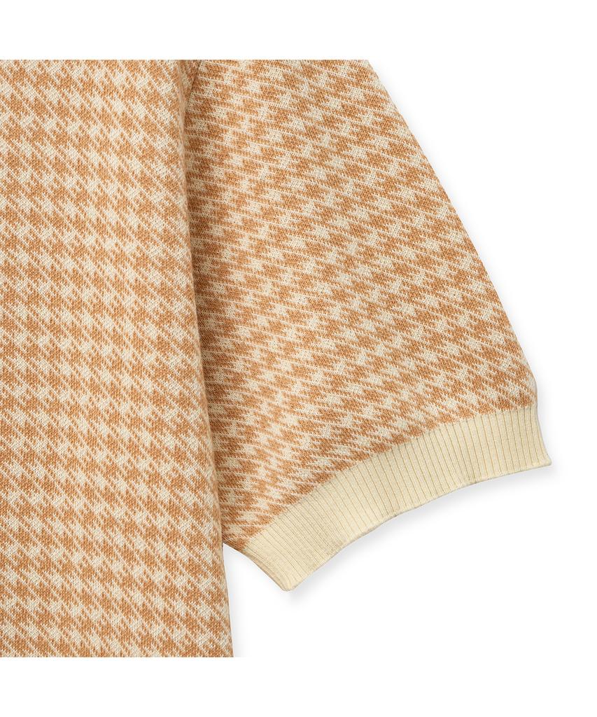 IOLO Houndstooth Half Collar_Orange