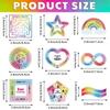 8/9 Pcs Sensory Anxiety Sticker Decompression Soothing Sensory Sticker Textured Calm Sticker for Adults