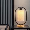 Desk Lamp, Bedroom, Bedside, Personalized, Creative  Retro Fabric, Warm Solid Wood Dimming Small Night Light