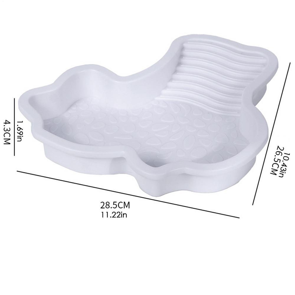 Reptile Water Bowl Anti-Slip Turtle Bathing Pool Aquarium Ornament Tortoise Accessories Snake Water Dish for Gecko Snake Turtle