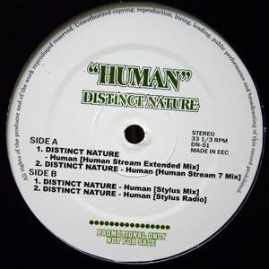 

12inch Record DISTINCT NATURE - Human DN51 Not On Label UK Rap & Hip-Hop/R&B Used