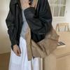 2025 Korean Suede Crescent Dumpling Shoulder Bag – Versatile, Solid Color Casual Crossbody