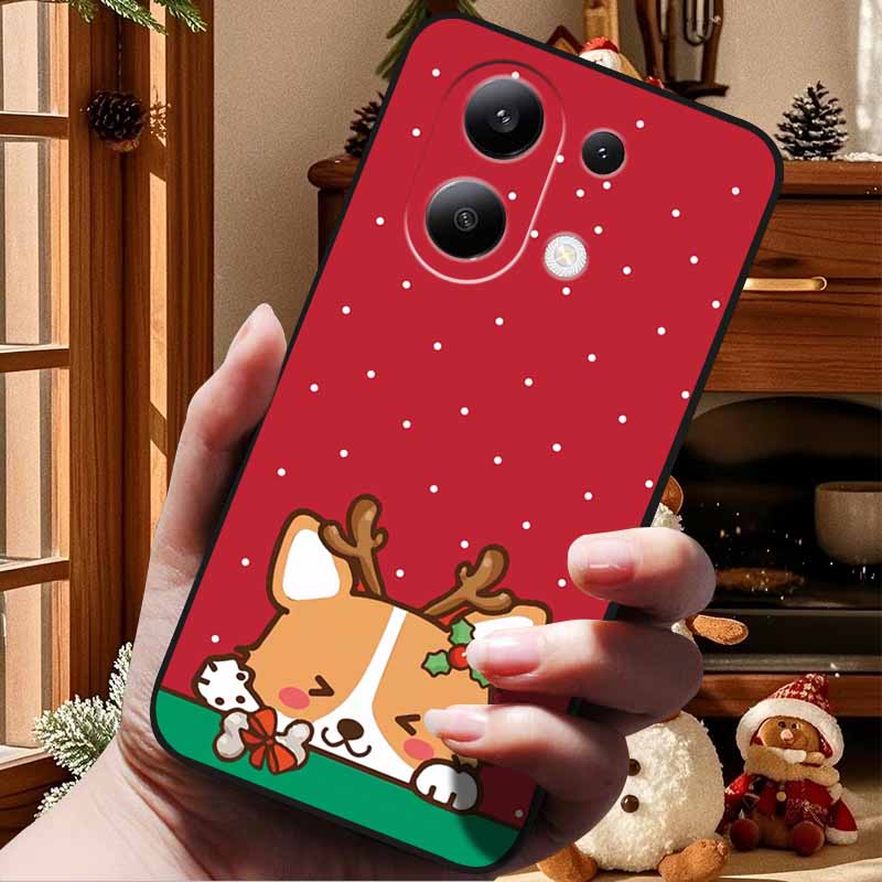 Christmas Case For Redmi Note 13 4G 5G Case Note13 Pro 5G 4G 13R Pro Soft TPU Silicone Covers for Xiaomi Redmi Note 13 Pro Plus