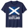 Made In Scotland Unisex T Shirt Scottish Flag Football Rugby Fan Patriot Top New