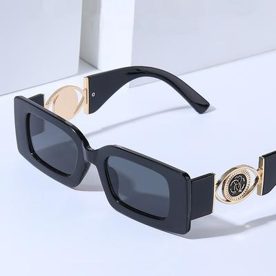 Gafas de Sol Casuales Vintage para Mujer Marca Glamour Populares en Instagram Gafas de Sol Femeninas Cuadradas Gafas de Diseñador UV400