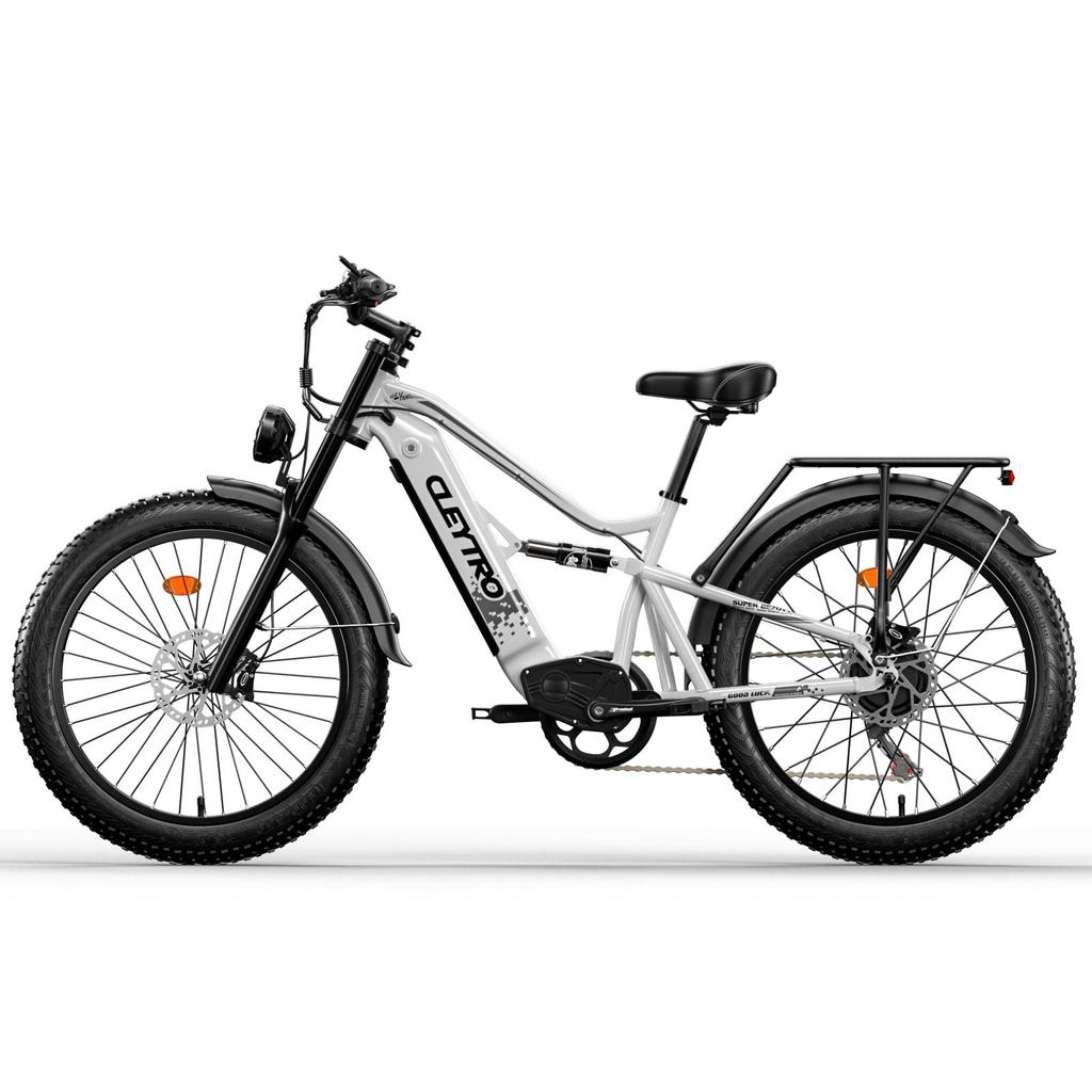 Bicicletta Elettrica Cleytro ES7 con Doppia Sospensione, Batteria 48V 18AH, Cambio Shimano a 7 Velocità, Freni a Disco Idraulici