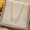 Titanium Steel Non-fading Necklace - European & American Style, Light Luxury, Versatile Korean Fashion, Perfect for Women and Girlfriend Gifts.