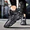 Large size youth casual sports shoes high top leather wear-resistant running shoes