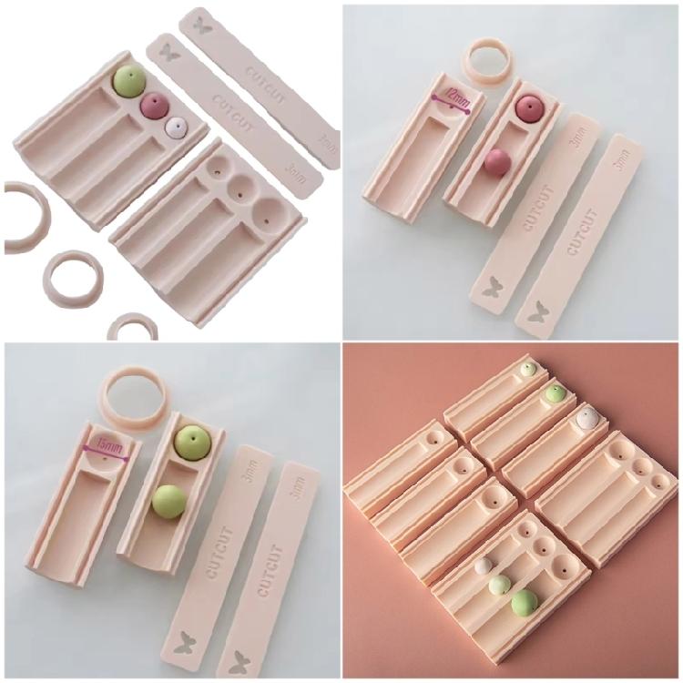 Plastic Clay Rolling Cutter Clay Bead Maker For DIY Uniform Beads Making In Necklace Earring Pendant Craft Projects