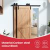 BHBL 10Pcs 0.63inch-0.78inch Carbon Steel Cabinet Sliding Door Barn Hardware Kit Sliding Door Bezel Hanging Rail Slides