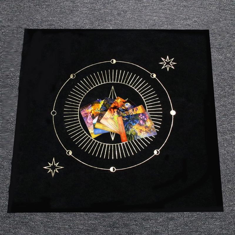 Pendulum Dowsing Divination Table Cloth Astrology Board Game Card Oracles Pad