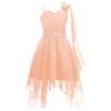 Flower Girls Chiffon Pageant Dress Junior Bridesmaid Ball Gown Kids Wedding Birthday Party Formal Dresses
