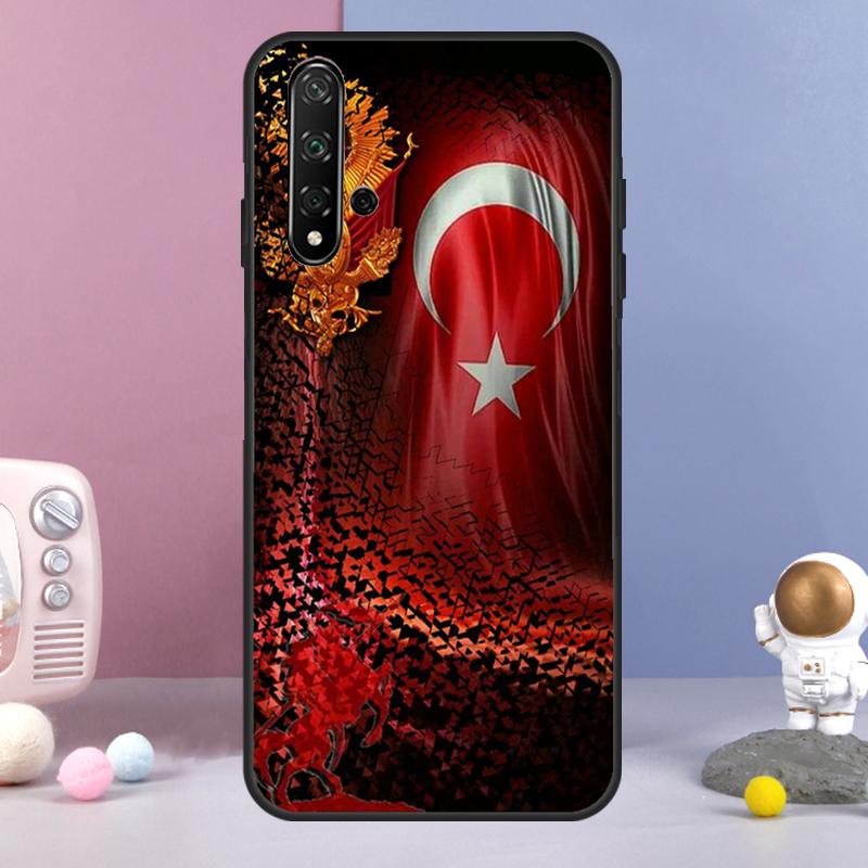 Turkey Turkish Flag For Huawei Nova 9 10 SE 3i 7i 8i 11i 12i Y60 Y61 Y70 Y72 Y73 Y90 Y91 P20 P30 P40 Lite Case