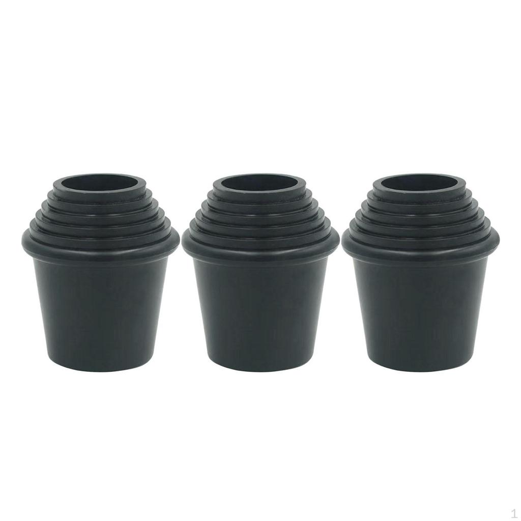 3 Pieces Practical Drum Leg Protectors Replacement Percussion Accessory Feet Hardware for