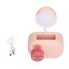 LED Desk Lamp Cartoon Bunny Multifunctional Desk Light with Pencil Sharpener USB Cable for Study Room Bedroom OfficePink