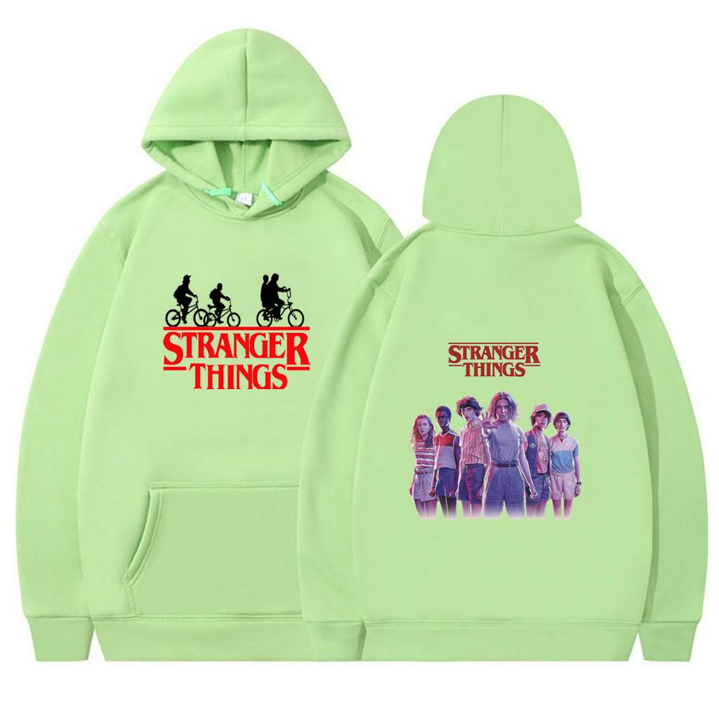 Men's and Women's Fleece Sweater Jumper Hoodie Anime hoodieStranger Things4