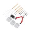 Hair Extension Tool Kit Silicone Rings Hair Pliers Pulling Needle Hook Needle Transparent Heat Prote