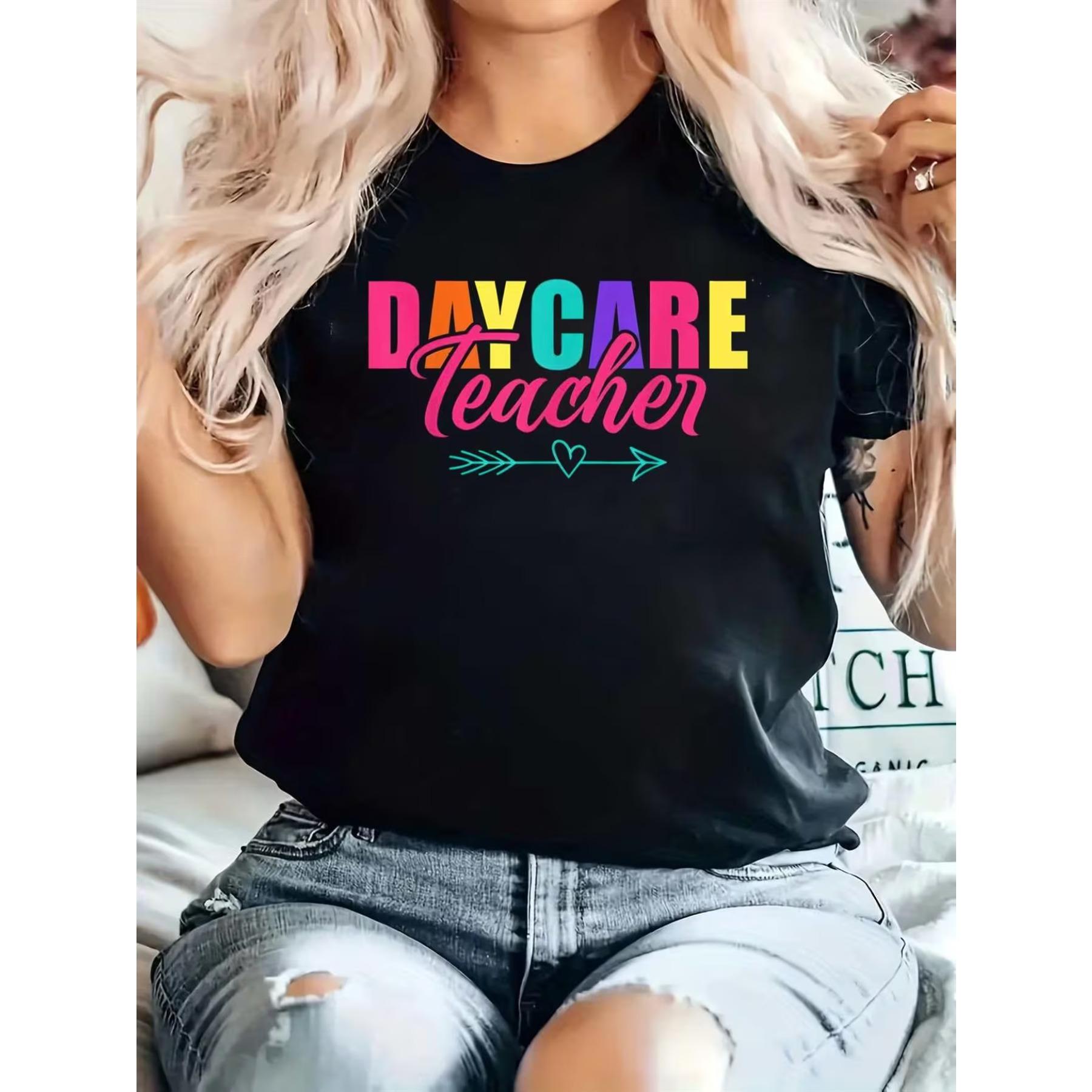 Daycare Teacher Gifts & Daycare Provider Gifts Daycare Teacher T-Shirt S чёрный