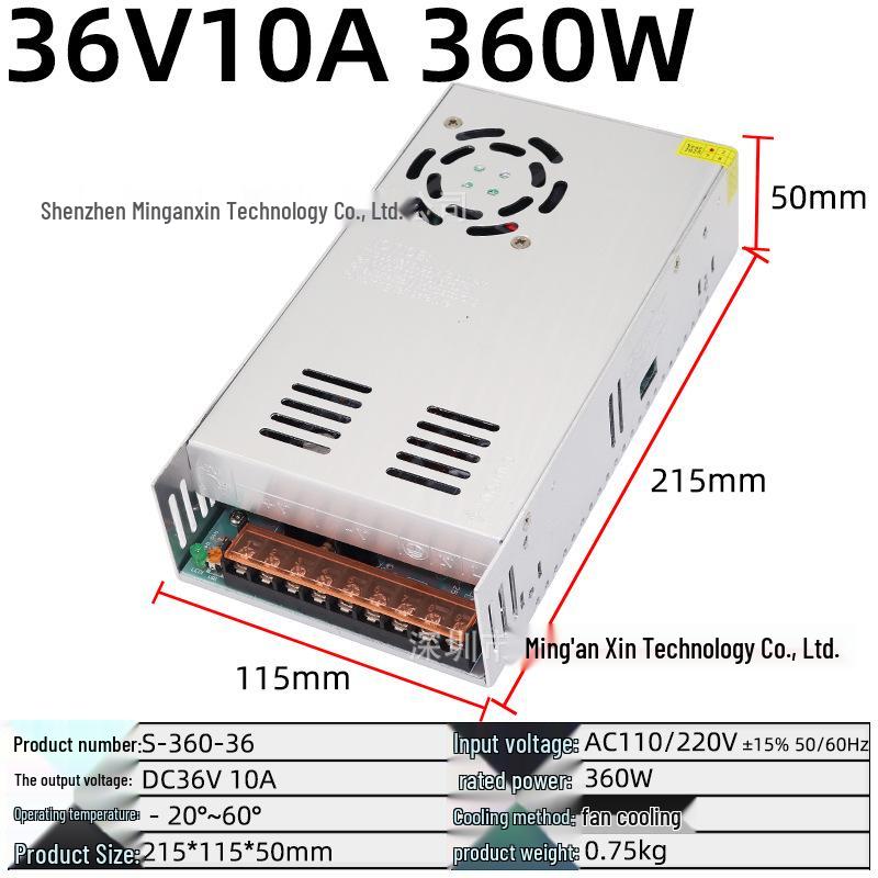 High Power 220V to 36V DC Switching Power Supply for Engraving Machines, Available in 400W, 500W, 1000W, 1500W