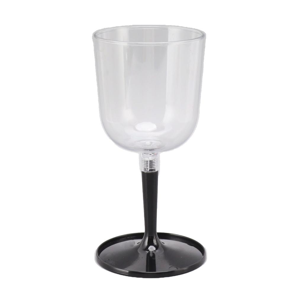 Portable Collapsible Wine Glass Shatterproof Clear Detachable Plastic Wine Glasses for Outdoor Camping Travel