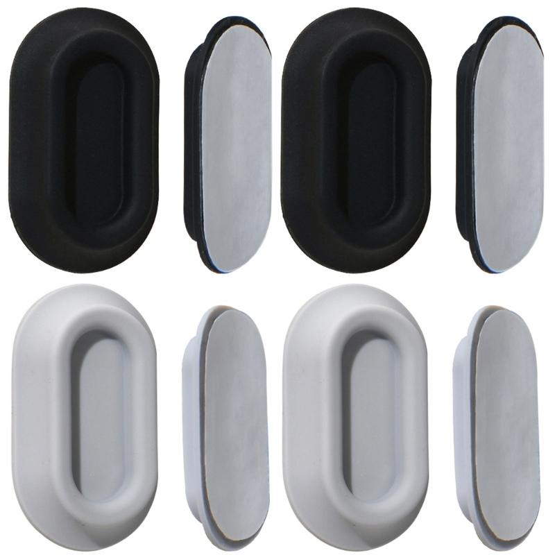 Pack of 4 Space Saving Silicone Remote Holder With Powerful Magnets Wall Mounting Storage Rack For Home Electronics