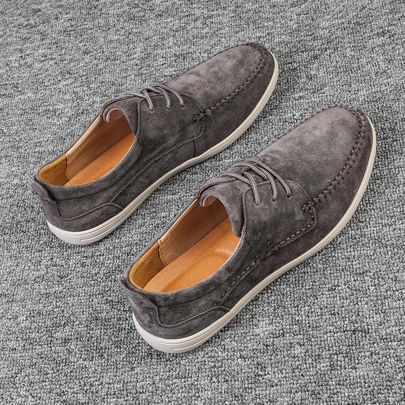 Spring Low Top Shoes Men's Lace Up Loafers Versatile Casual Shoes Men's Running Shoes Park Walking Shoes Soft Soles Comfortable