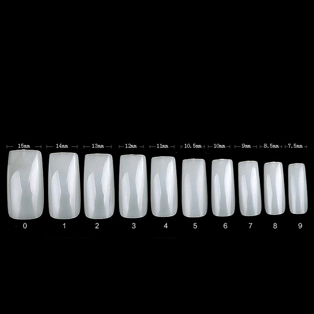 100pcs Nail Art Half Full Cover Artificial False Fake Nails Tips Manicure 02#