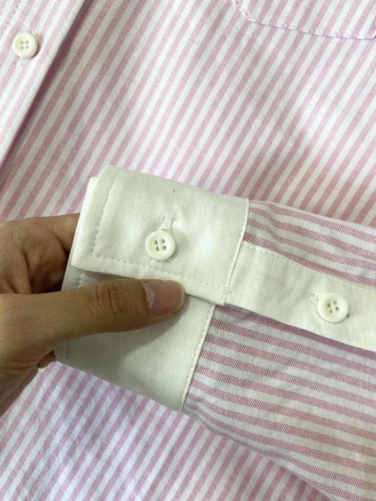 Salt-Toned Color Block Striped Long Sleeve Shirt for Women – Korean Style, Slimming, Versatile, Loose Fit for Autumn and Summer.