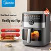 Midea 6.5L Smart Air Fryer with Steam & Visible Window CN plug (adapter included)