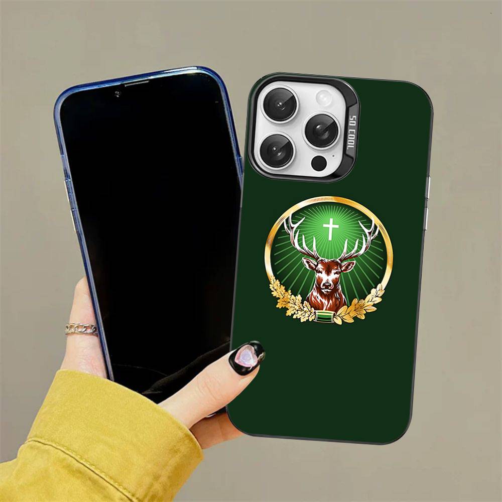 Heißes J-JaegermeisterS Handyhülle für IPhone 17 16 15 14 13 12 11 Pro Max Plus Farbe Silber Hülle