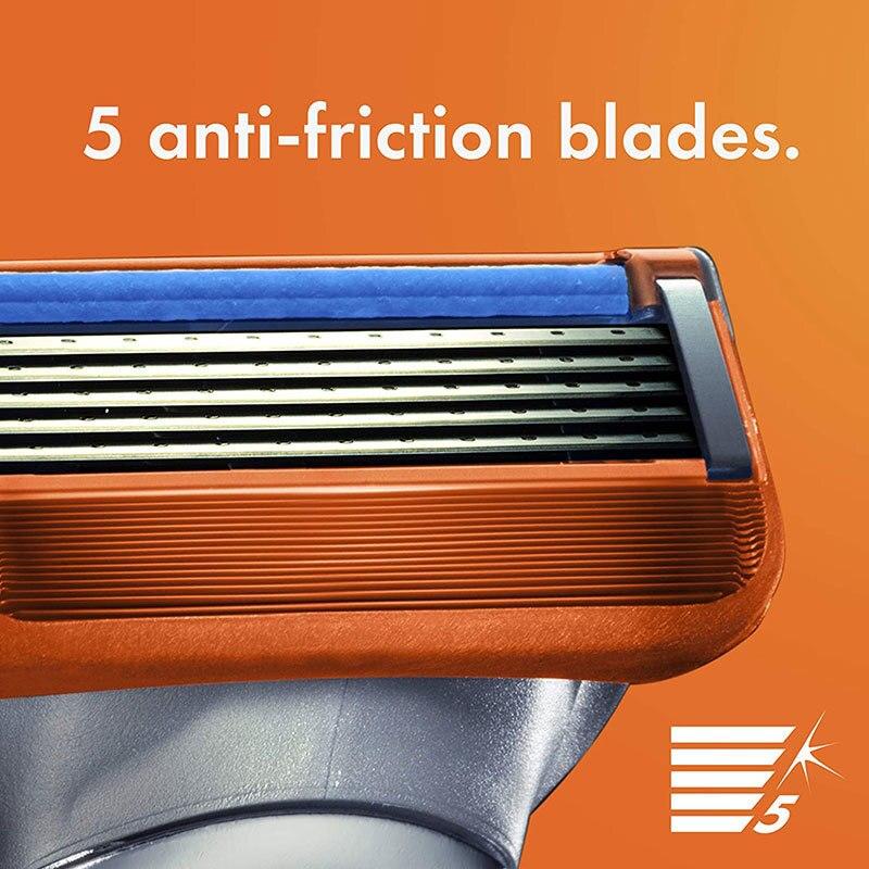 Manual Shaving Razor Heads | 5-Layer Stainless Steel Blade Refills | Safety Replacement Cartridges
