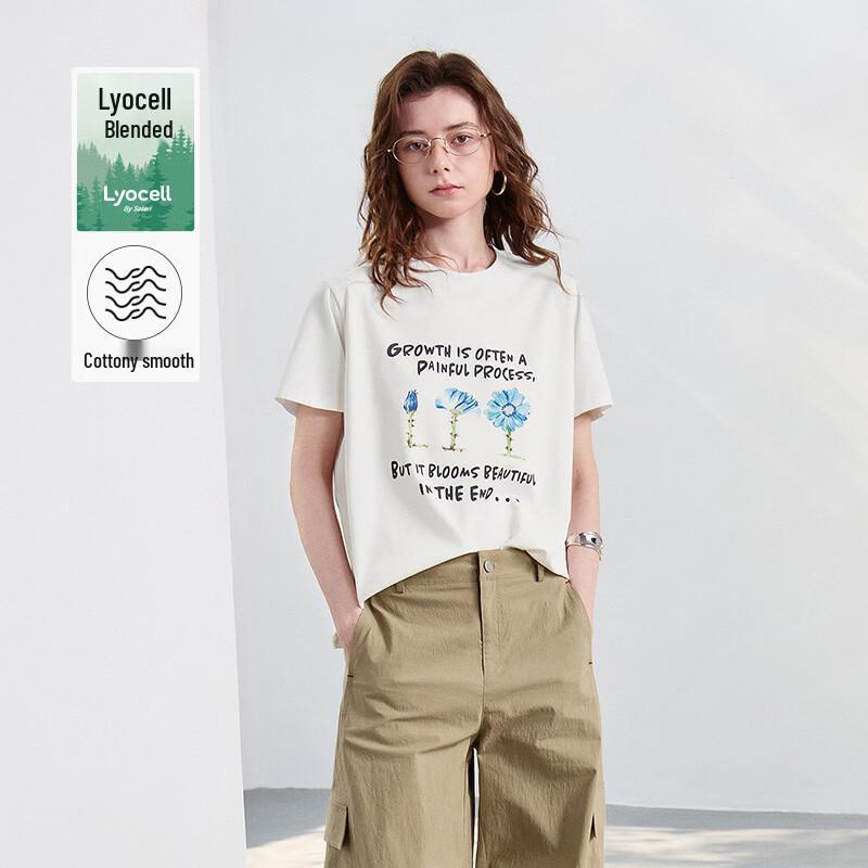 Chuyu Women s Lyocell Blend Graphic T-Shirt L