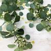 180CM Simulated Eucalyptus Vine Eucalyptus Leaves Long Vine Pendant Wedding Decoration Props Festival Wreath Home Decoration