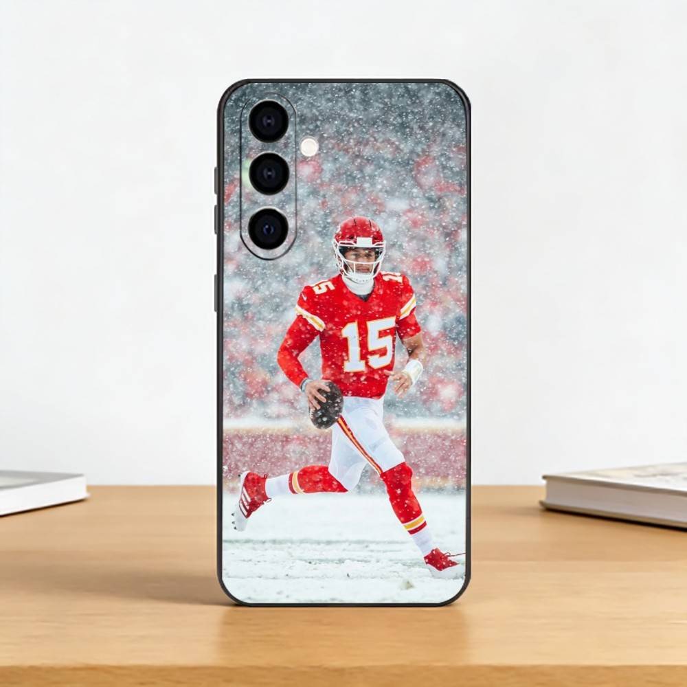 

American Football Patrick M-Mahomes Phone Case For Samsung Galaxy A73,A72,A71,A70,A53,A52,A51,Soft Silicone Black Cover Samsung a22 5g