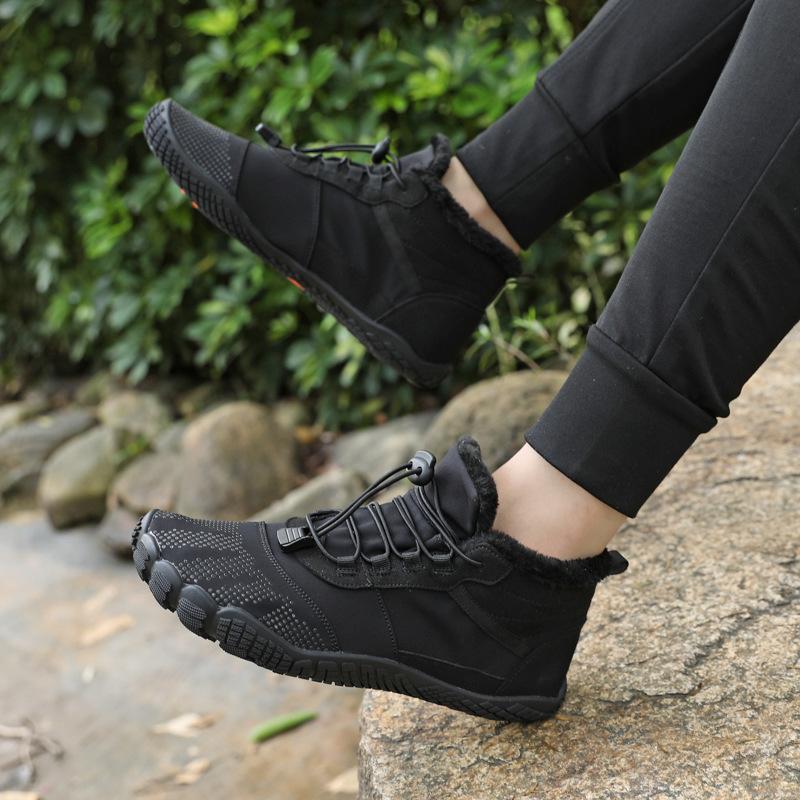 High-top Cotton Shoes Large Size Hiking Shoes Men's Hiking Shoes Fleece Warm Snow Boots Men