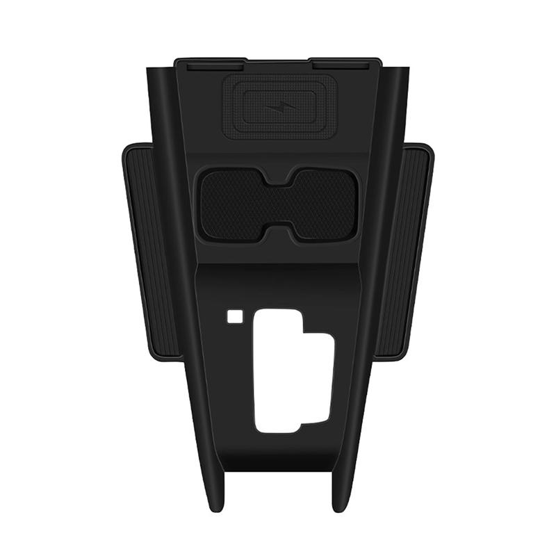 

Car Gear Shift Panel With Silicone Cup Holder Side Storage Box For Suzuki Fronx 2024 RHD чорний